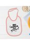 BK Kids "Hau Kafaya" Design Pink Baby Bodysuit and Bib Gift Set-1, 3–6 Months - 3