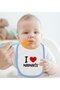 BK Kids "I Love Marmaris" Blue Baby Bib - Model 1 en121506 - 2