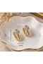 VIP Model Zircon Stone Non-Tarnishing Hoop Earrings - 2