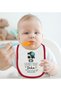 BK Kids "No Worries, Grandpa Will Take Care of It" Red Baby Bib - 1 - 2