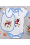BK Kids "Dikkat Laz" Design Blue Baby Bodysuit and Bib Gift Set-1, 12–18 months