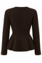 Dark Brown 3-Button Pleated Cardigan - 2y251065 - 2