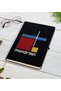 Black Notebook with Mondrian Design