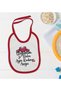 BK Kids "We're Both in Love with the Same Woman" Red Baby Bib - 2