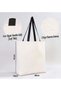 I Love Mersin Black Canvas Beach Bag with Handles, 48x40m, Printed Shoulder Bag, Shopping - 2