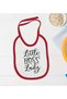 BK Kids "Little Lady" Design Red Baby Bodysuit and Bib Gift Set-1, 3–6 Months - 3