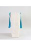 I Love Çeşme Turquoise Canvas Beach Bag with Handles, 48x40m, Printed Shoulder Bag, Shopping - 3