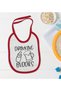BK Kids "Drinking Buddies" Design Red Baby Bib - 1 en124521