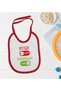BK Kids Off Red Baby Bib with Design - 1