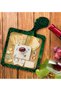 Square-Shaped Natural Wood Serving and Presentation Plate with Leaf Design, Model 10 - 2
