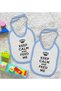 BK Kids "Keep Calm" Design Blue Baby Bib, 2-Pack - 1 en127033 - 2