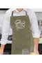 Professional Chef Designed Khaki Green Kitchen Apron, Cook Apron, Chef Apron, Home Gift, A