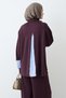 Striped, Relaxed-Fit Plum Set - 5