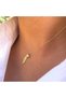 18Kt Gold Feather Pendant Necklace with Cultured Pearl | Shiny & Glossy Finish N1YP37 - 2