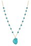 , Necklace, Blue Feyrouz Stone, Adjustable 37–40cm, Elegant Gift Design