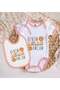 BK Kids "Uncle Lion" Design Pink Baby Bodysuit and Bib Gift Set—1, 6–9 Months - 2