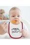 BK Kids "Uncle and Dad" Design Red Baby Bodysuit and Bib Gift Set-1 - 3