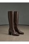Genuine Leather Brown Women's Leather Boots DP02-1247 - 2