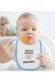 BK Kids "Hello Sleepless Nights" Blue Baby Bodysuit and Bib Gift Set—1 - 4