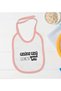 BK Kids "Gelüse Gelü" Design Pink Baby Bodysuit and Bib Gift Set-1, 12–18 months - 3