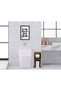 BK Home Natural Solid Wood Toilet Paper Holder and Decorative Wooden Picture Frame Set with Black Frames - Set 1
