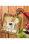 Square-Shaped Natural Wood Serving and Presentation Plate with Flower Design, Model 5 - 2