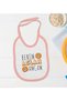 BK Kids "Uncle Lion" Design Pink Baby Bodysuit and Bib Gift Set-1, 9–12 Months - 4