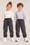 Kids' Girls' and Boys' School and Everyday Wear Unisex Jogger Pants, Anthracite, Elasticated Hem, Pockets, and Drawstrings, Ages 3–10