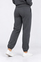 Women's Charcoal Grey 3-Thread Sweatsuit Set with Hood and Kangaroo Pocket, Super Soft with Fleece-Lined Insulation - 6