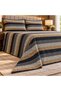 King Size Flat Bedsheet Set, 3 Pieces, 260 x 240 cm (Black) - 2