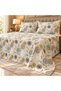 King Size Flat Bedsheet Set, 3 Pieces, 260 x 240 cm (Cream) - 2