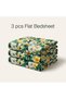King Size Flat Bedsheet Set, 3 Pieces, 260 x 240 cm (Green & Yellow) - 5