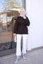 Brown Double-Sleeve Piped Tunic - 3