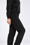 Women's Black 3-Ply Sweatsuit Set with Hood and Kangaroo Pockets, Super Soft with Fleece-Lined Insulation - 7