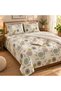 King Size Flat Bedsheet Set, 3 Pieces, 260 x 240 cm (Cream)