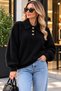 Women's plush soft bearded collar sweater - 2