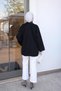 Oversized Jacket with Snap-Fastened Pockets - 5