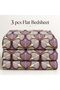 King Size Flat Bedsheet Set, 3 Pieces, 260 x 240 cm (Burgundy) - 6