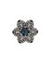 Large statement ring, flower model with resin insert. - 3