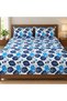 King Size Flat Bedsheet Set, 3 Pieces, 260 x 240 cm (Navy Blue.) - 2