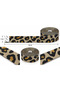 Yellow Leopard Crystal-Studded Self-Adhesive Decorative Strip, 3x40 cm – For Decorating Phones, Mugs, Picture Frames, and Crafts