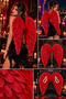 Halloween Red Real-Feathered Angel Wings, 80x70 cm—Halloween Costume and Party Accessory - 3
