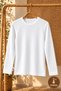 Unisex Thermal Base Layer Long-Sleeve Crew Neck Thermal Winter Top – 2 Colors: BLACK AND WHITE - 5