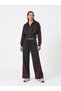 TREND SPECIAL DESIGN 2-THREAD, CORD-FREE STRIPED DETAILED HOODED WAIST-FITTED SWEATSHIRT BAGGY TRACKSUIT 2-PIECE SET