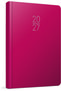 2027 Planner 102-ECK 14x20 cm Checked Daily Planner, Cloth-Bound, Hardcover, Red