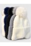 Soft Winter Women's Beanie with Fur-Lined Ears and Pom-Pom That Covers the Ears - 5