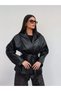 Blazer-Style Leather Jacket with Shawl Collar and Belted Design - 6