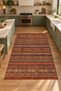 Vintage Machine-Woven Rug, Washable, Non-Slip Sole, Shag Living Room Rug 0087 Terracotta Color - 3
