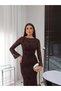Backless Jacquard Tulle Dress - 6