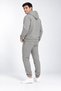 Men's Gray 3-Ply Sweatsuit Set with Hood, Made of Super Soft Puff Fabric - 4